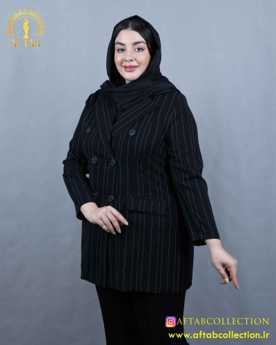 مانتو پرادا 6 دکمه سایزبزرگ