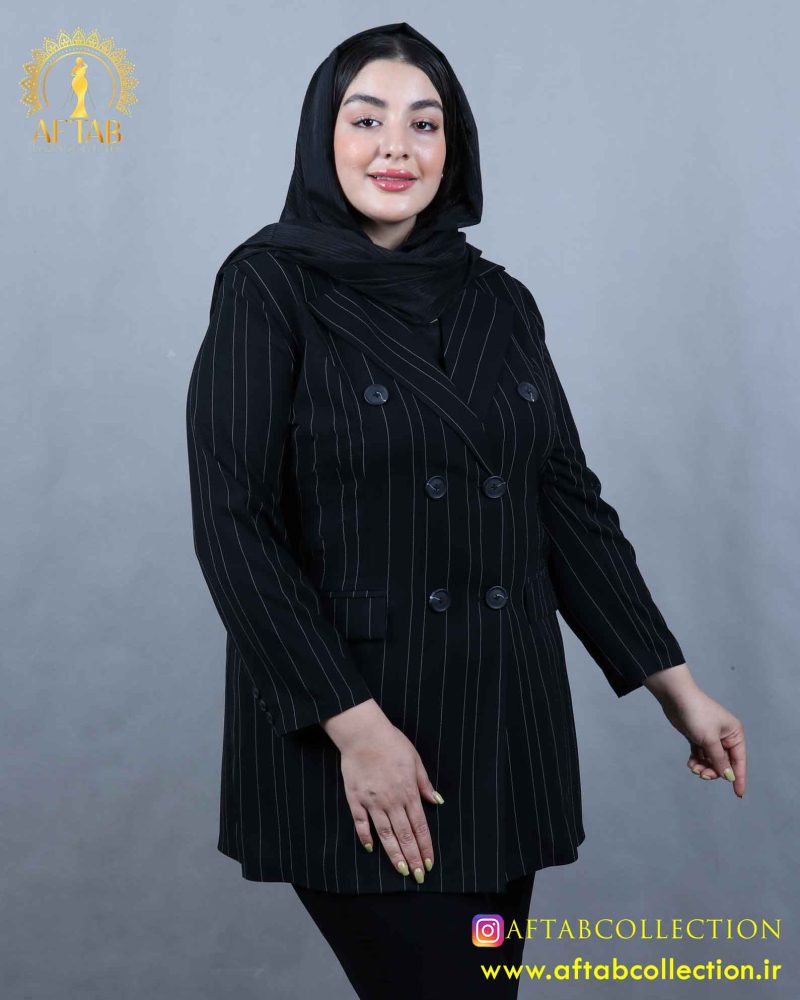 مانتو پرادا 6 دکمه سایزبزرگ