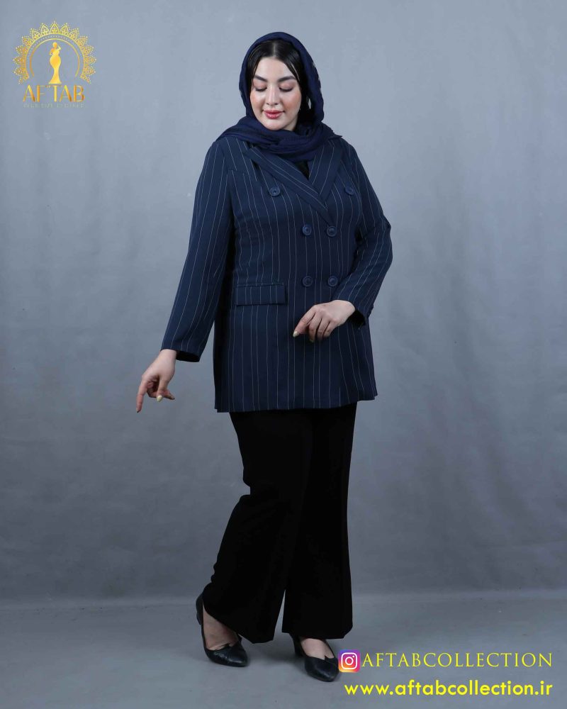 مانتو پرادا 6 دکمه سایزبزرگ