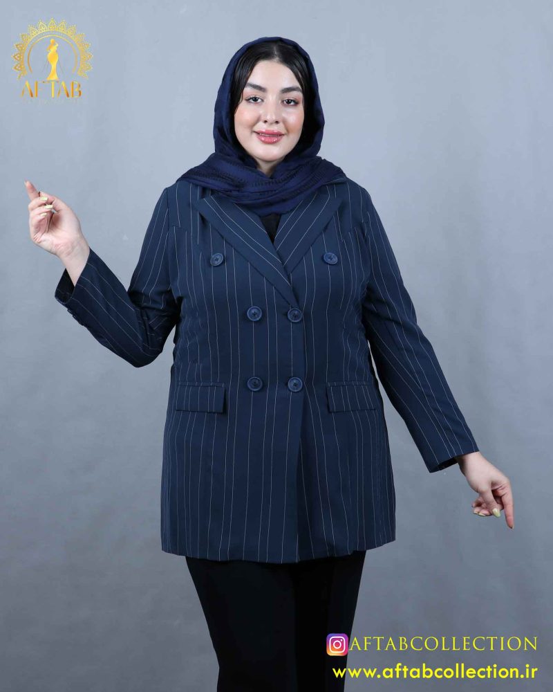 مانتو پرادا 6 دکمه سایزبزرگ