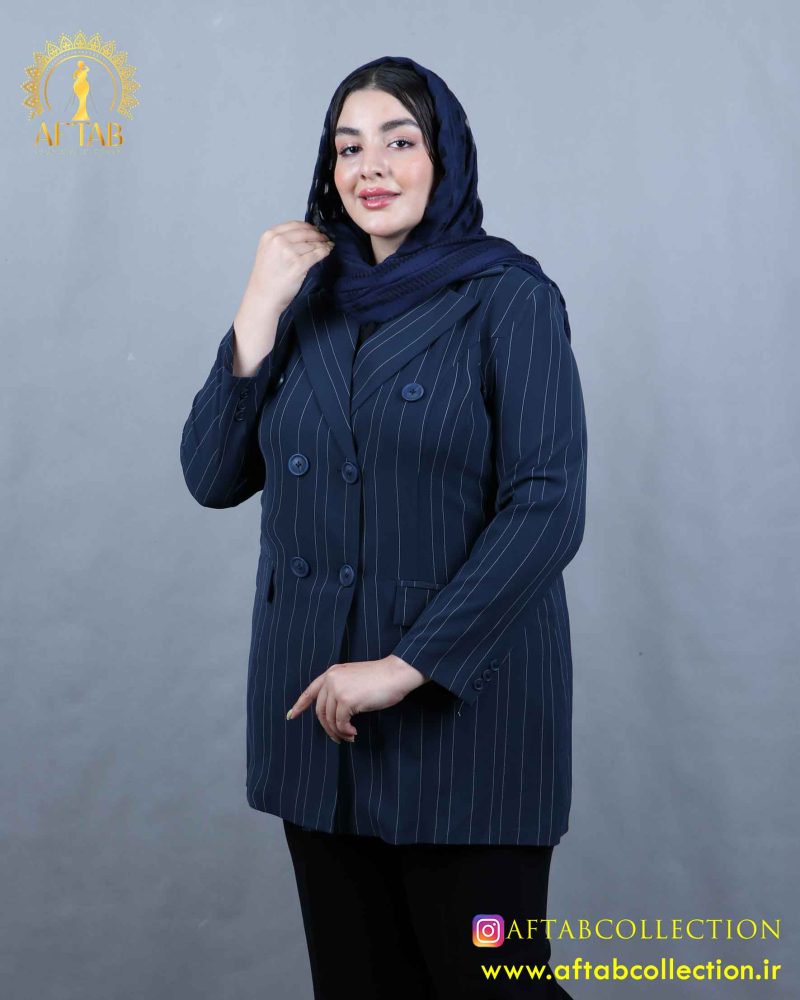 مانتو پرادا 6 دکمه سایزبزرگ