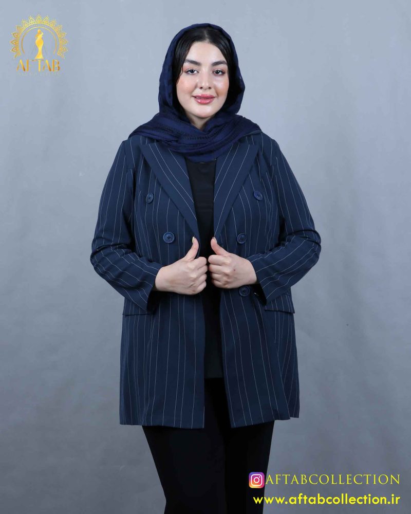 مانتو پرادا 6 دکمه سایزبزرگ