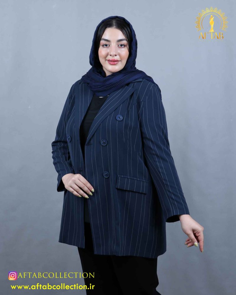 مانتو پرادا 6 دکمه سایزبزرگ