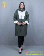 مانتو لنین ژاکارد سوزندوزی سایزبزرگ