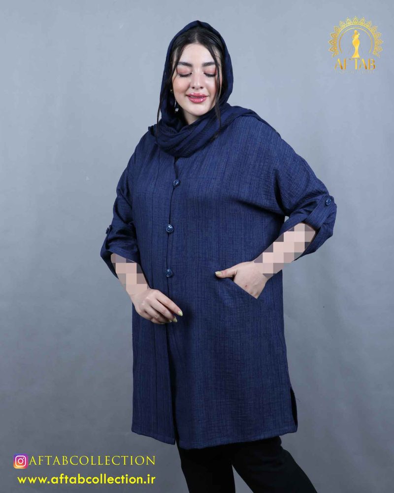 مانتو لوئیس شنل 4 دکمه سایزبزرگ
