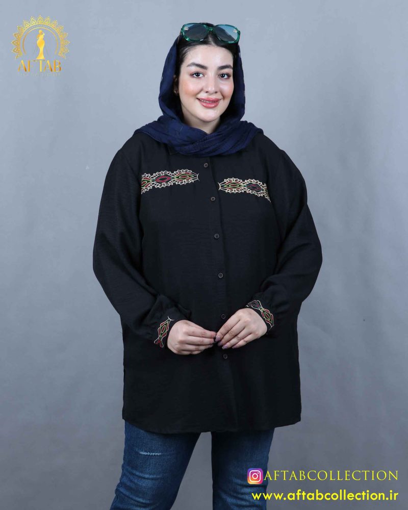 مانتو سوفیا گلدوزی سایزبزرگ