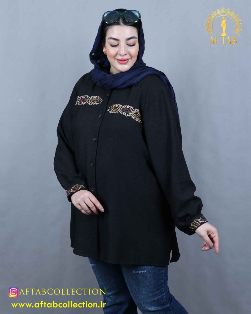 مانتو سوفیا گلدوزی سایزبزرگ