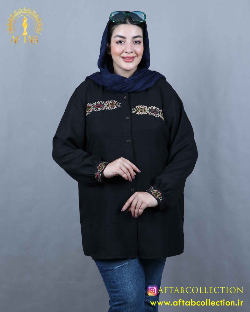 مانتو سوفیا گلدوزی سایزبزرگ