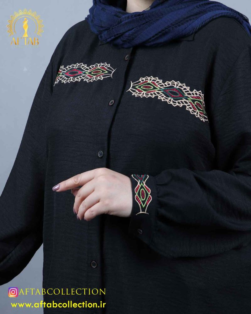 مانتو سوفیا گلدوزی سایزبزرگ