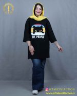 تیشرت لانگ گربه سایزبزرگ