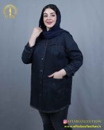 مانتو جین کاغذی ریش سایزبزرگ 5951 - Image 9