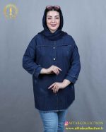 مانتو جین کاغذی ریش سایزبزرگ 5951 - Image 6