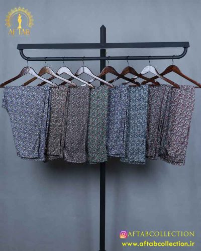 شلوار راحتی گل ریز سایزبزرگ