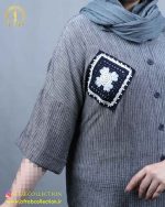 مانتو کنفی راه راه سایزبزرگ