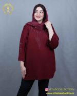 تونیک یقه نگین سایزبزرگ