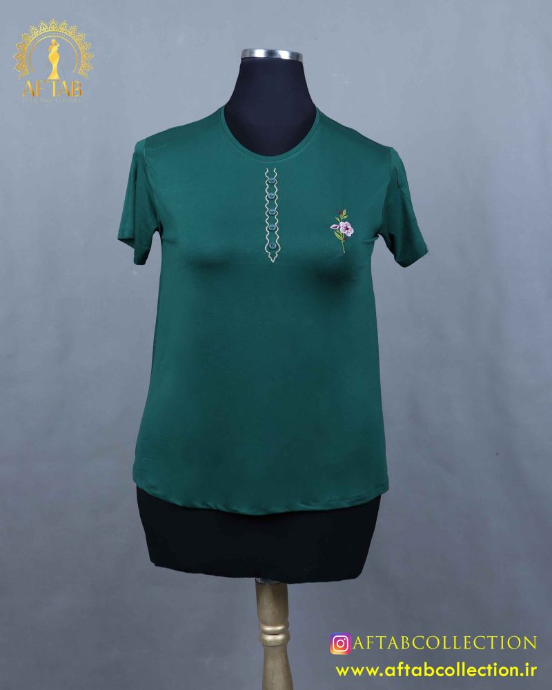 تیشرت کلوش گلدوزی سایزبزرگ