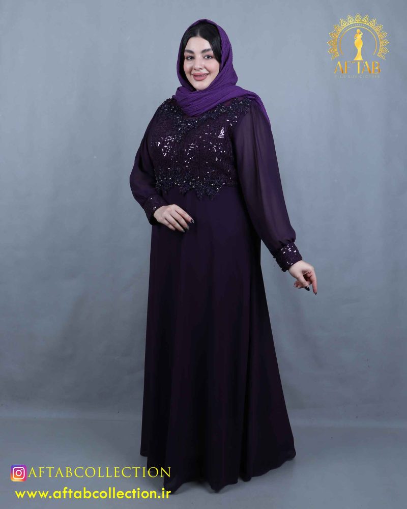 پیراهن مجلسی پایین کلوش سایزبزرگ