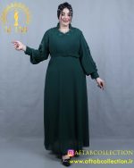 پیراهن مجلسی یقه ایستاده سایزبزرگ
