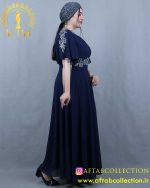 پیراهن مجلسی سنگی کلوش سایزبزرگ