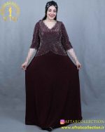 پیراهن مجلسی لمه دو تیکه سایزبزرگ