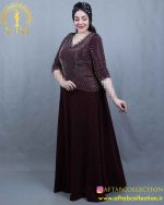 پیراهن مجلسی لمه دو تیکه سایزبزرگ