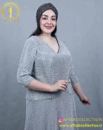 پیراهن مجلسی لمه دو تیکه سایزبزرگ