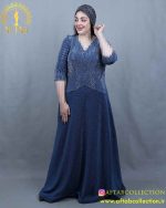 پیراهن مجلسی لمه دو تیکه سایزبزرگ