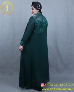 پیراهن مجلسی خرجکار گیپور ریسه ای سایزبزرگ