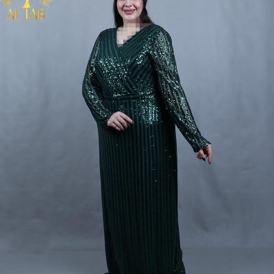 پیراهن مجلسی تمام پولکی سایزبزرگ