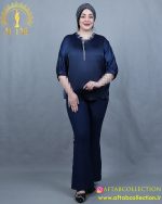 شومیز ساتن نوار نگینی سایزبزرگ