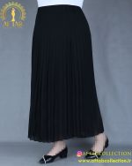 دامن حریر کمر کش پلیسه سایزبزرگ