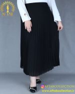 دامن حریر کمر کش پلیسه سایزبزرگ