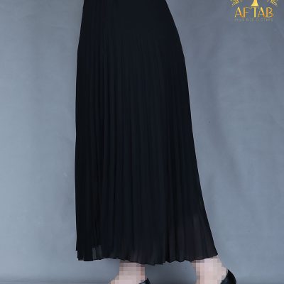 دامن حریر کمر کش پلیسه سایزبزرگ