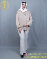 شومز ساتن یقه کراواتی سایزبزرگ