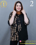 شومیز الیزا کراواتی طرحدار سایزبزرگ