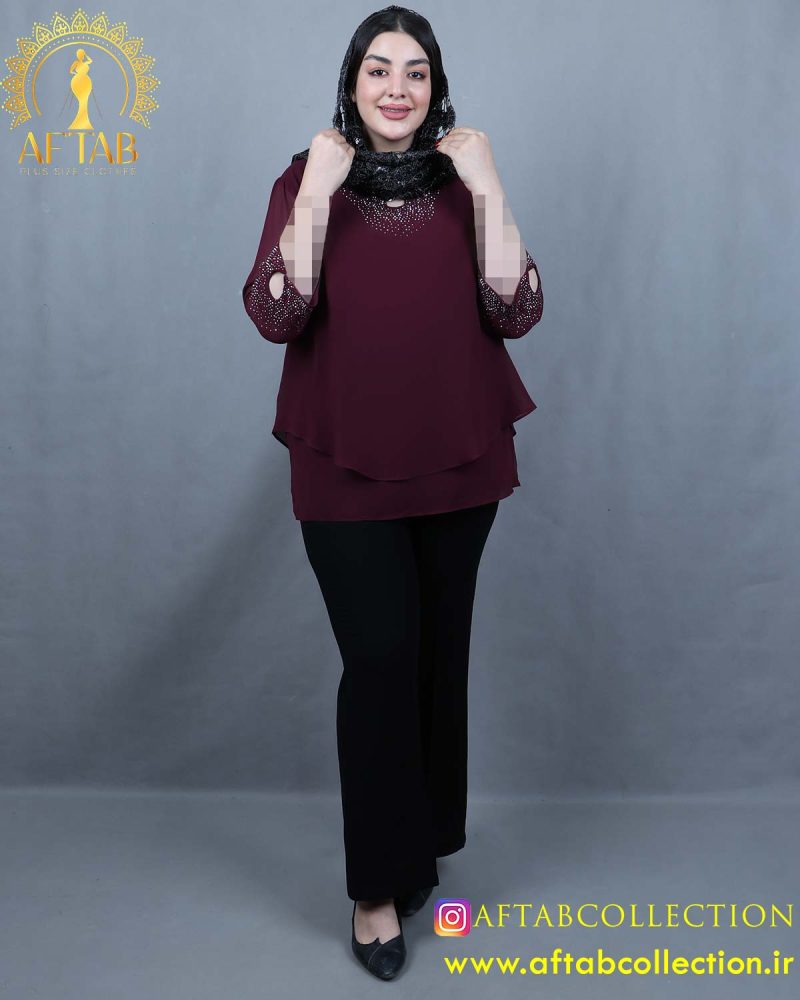 شومیز یقه اشکی سایزبزرگ شومیز یقه اشکی سایزبزرگ