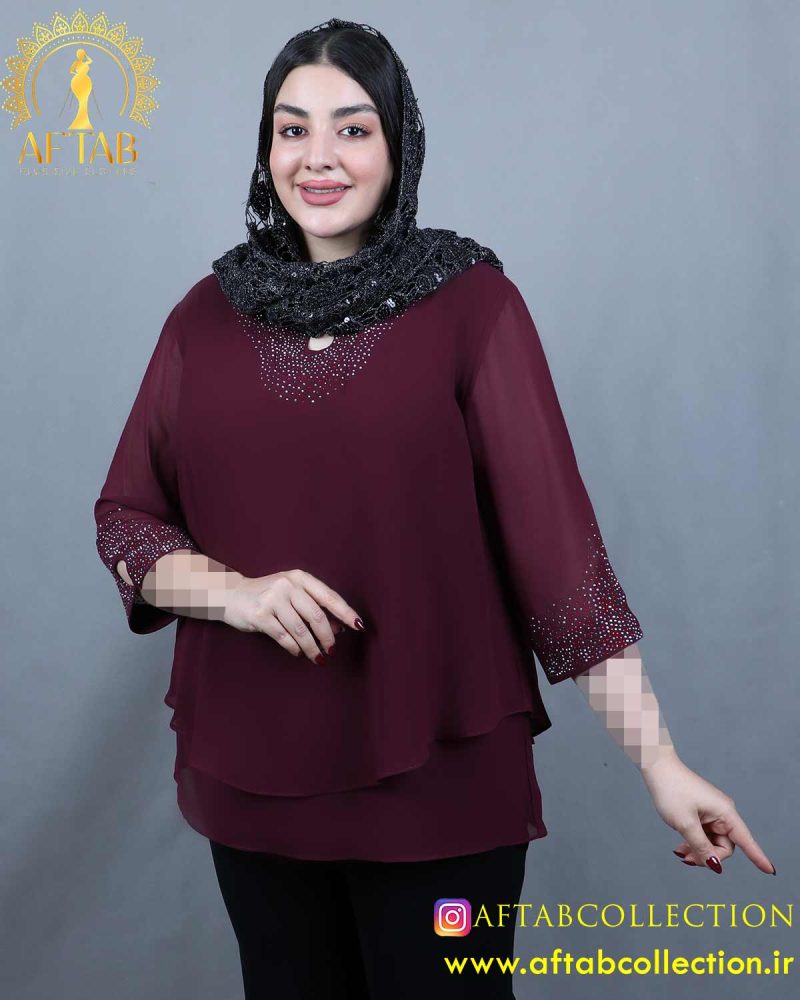 شومیز یقه اشکی سایزبزرگ شومیز یقه اشکی سایزبزرگ