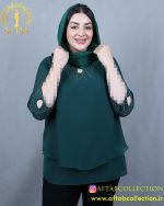 شومیز یقه اشکی سایزبزرگ