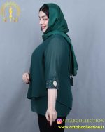 شومیز یقه اشکی سایزبزرگ