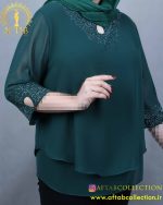 شومیز یقه اشکی سایزبزرگ