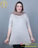 تیشرت یقه نگین سایزبزرگ