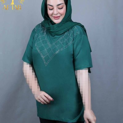 تیشرت نگین لوزی سایزبزرگ