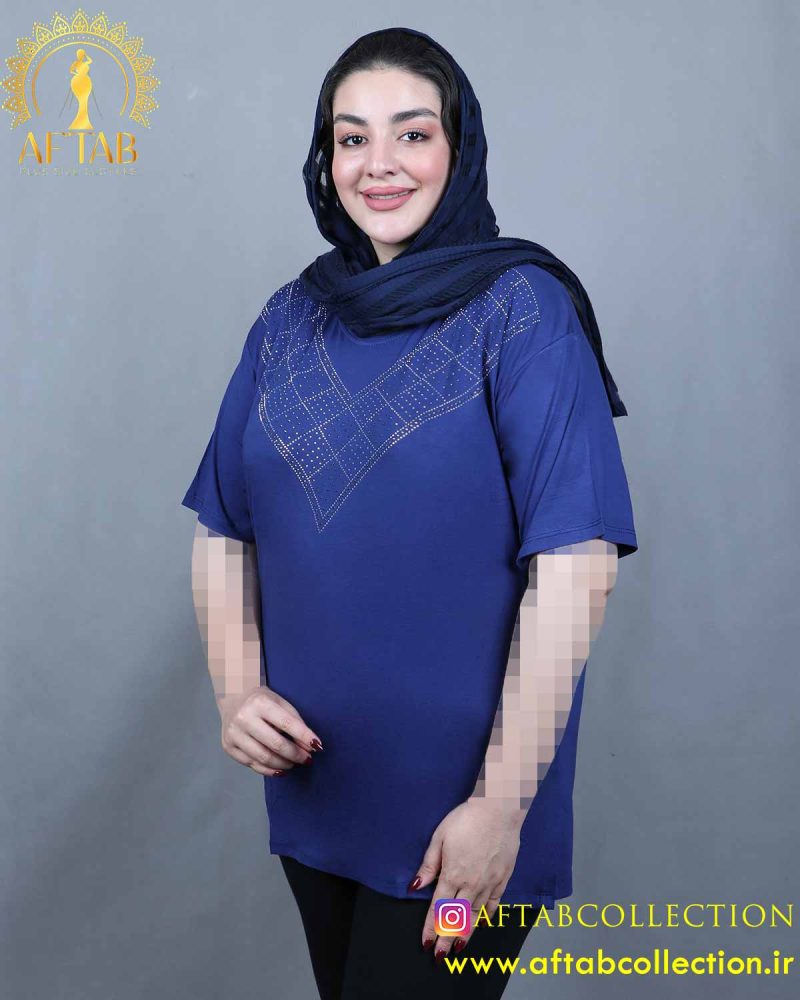 تیشرت نگین لوزی سایزبزرگ تیشرت نگین لوزی سایزبزرگ