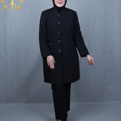 ست مانتو و شلوار اداری خشتی سایزبزرگ