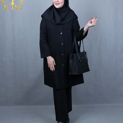 مانتو اداری یقه گرد سایزبزرگ