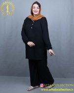 ست بلوز شلوار ابروبادی پفکی سایزبزرگ