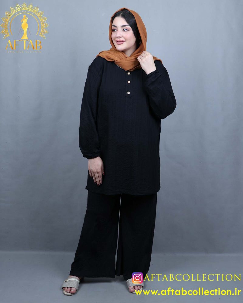 ست بلوز شلوار ابروبادی پفکی سایزبزرگ