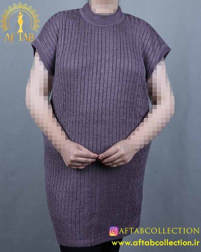 بافت گپ بدون آستین سایز بزرگ