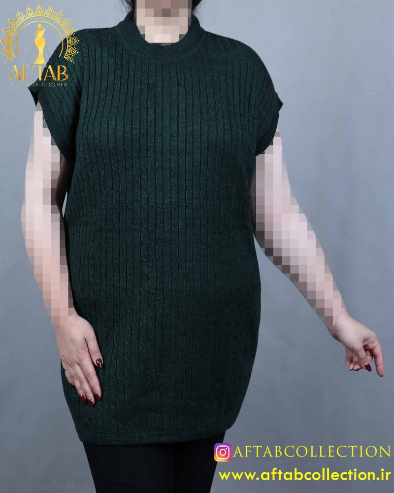 بافت گپ بدون آستین سایز بزرگ بافت گپ بدون آستین سایز بزرگ