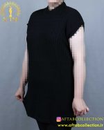 بافت گپ بدون آستین سایز بزرگ